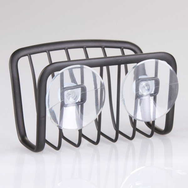 Черен метален държач с вендузи , 6,5 x 14 cm Axis - iDesign-image-1