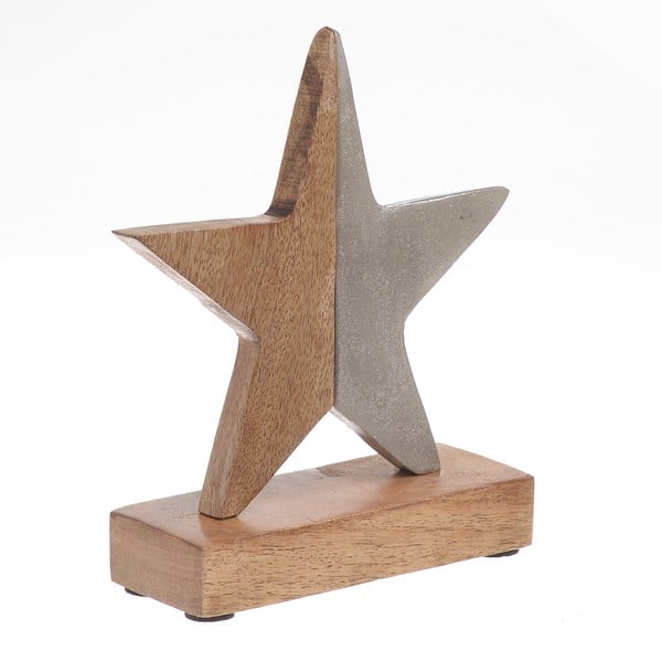 Коледна дървена украса във формата на звезда Katy - InArt