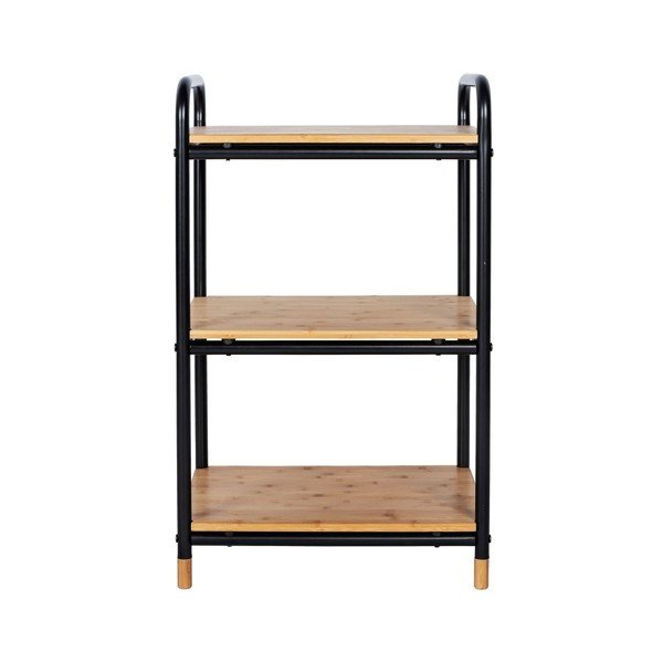 Черен/естествен метален рафт за баня 42x69 cm Loft – Wenko-image-2