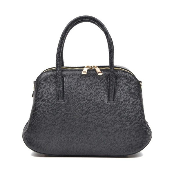 Черна кожена чанта Mangotti Marion - Mangotti Bags