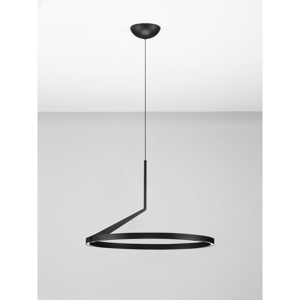 Матово черно алуминиево LED затъмняващо се висящо осветително тяло ø 60 cm Tilia – Nova Luce-image-4