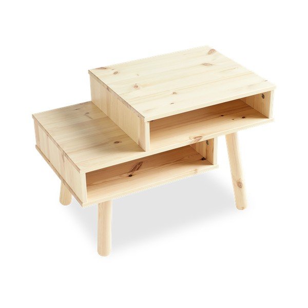 Масичка за кафе от борова дървесина в естествен цвят Hako - Karup Design-image-3