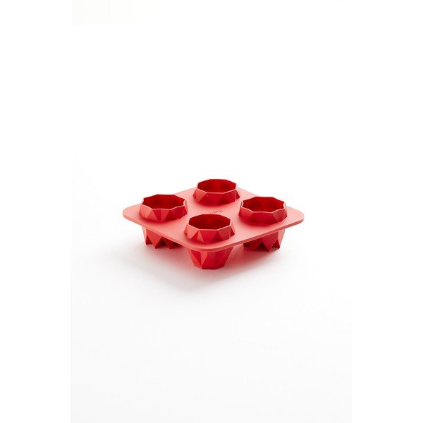 Червена силиконова форма за печене Fortune Origami - Lékué-image-1