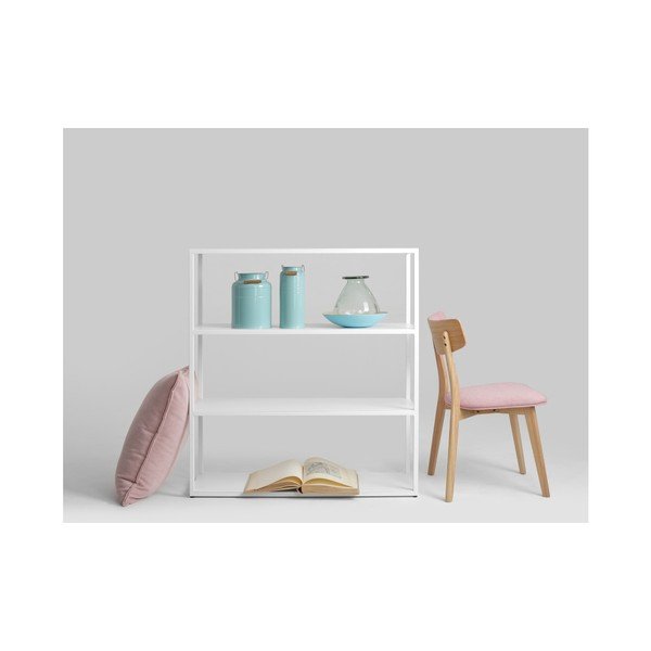 Бяла етажерка за книги , височина 110 cm Hyller - CustomForm-image-2