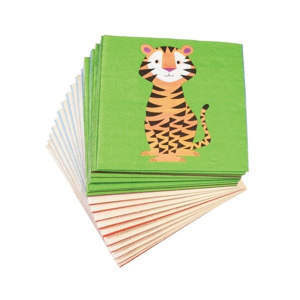 Комплект от 20 салфетки Colourful Creatures - Rex London-image-2