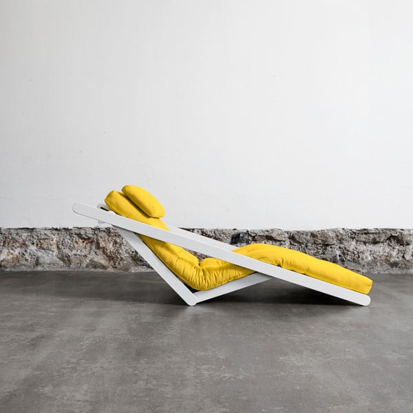 Variabilní lenoška Karup Figo White/Amarillo-image-1