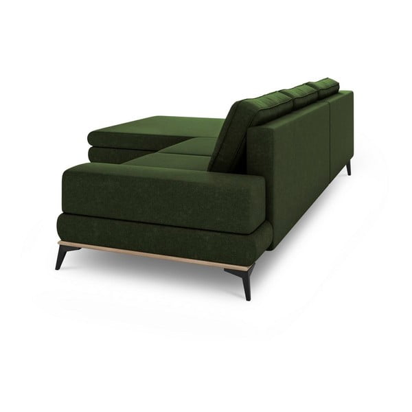 Светлозелен ъглов разтегателен диван , ляв ъгъл Planet - Windsor & Co Sofas-image-4