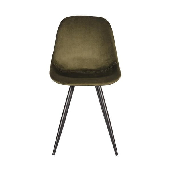 Кадифени трапезни столове в цвят каки в комплект от 2 броя Capri - LABEL51-image-2