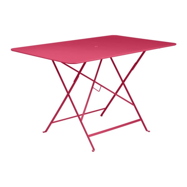 Růžový skládací zahradní stolek Fermob Bistro, 117 x 77 cm