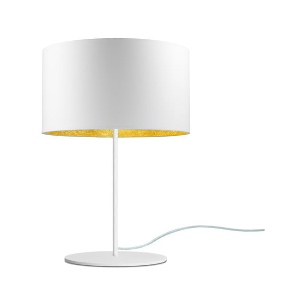 Бяла настолна лампа MIKA Gold M, ⌀ 36 cm Mika - Sotto Luce