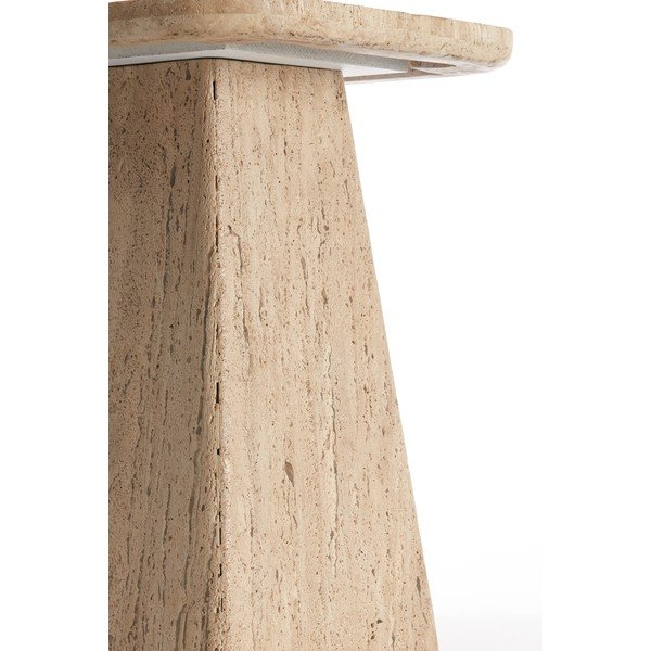 Странична масичка с скаменен плот за маса 40x40 cm Kepami – Light & Living-image-3