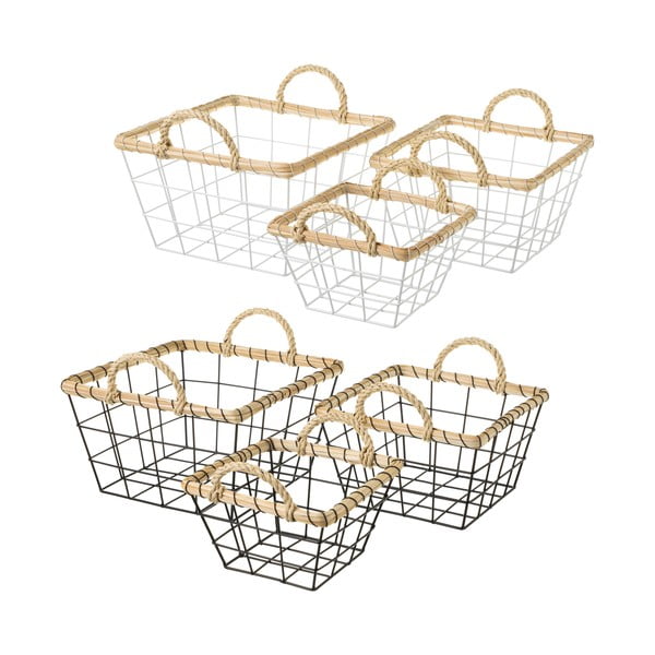Телени метални кошници в комплект от 6 броя - Casa Selección