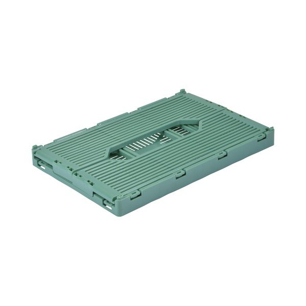 Светлозелена пластмасова кутия за съхранение 40x30x17 cm – Homéa-image-4