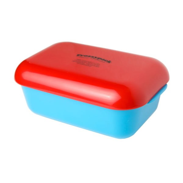Chladící svačinový box Frozzypack Joyful Edition, turquoise/red