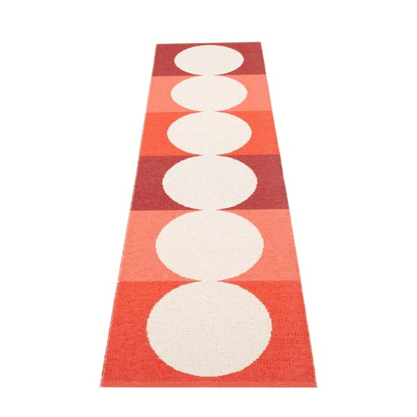 Червена и кремава пътека за открито и закрито 70x280 cm Otto Berry – Pappelina-image-2