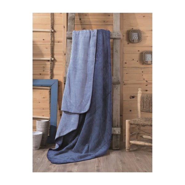 Синьо одеяло Lilian, 200 x 220 cm - Mijolnir