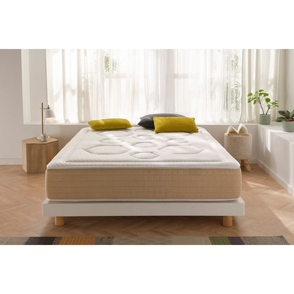 Твърд/средно твърд терморегулиращ матрак с пружини с две лица 120x200 cm  Hexaflex Bagged Springs Gel  – Moonia-image-1