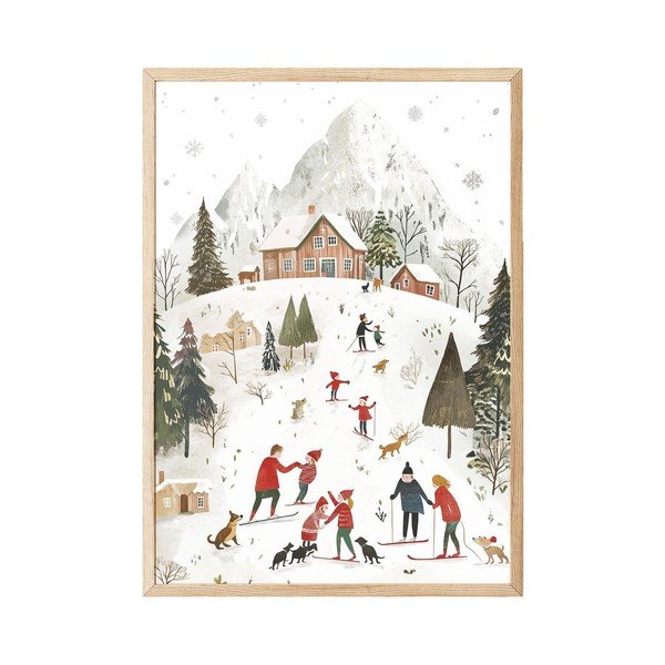 Печатна картина с включена рамка 30x40 cm – Wallity