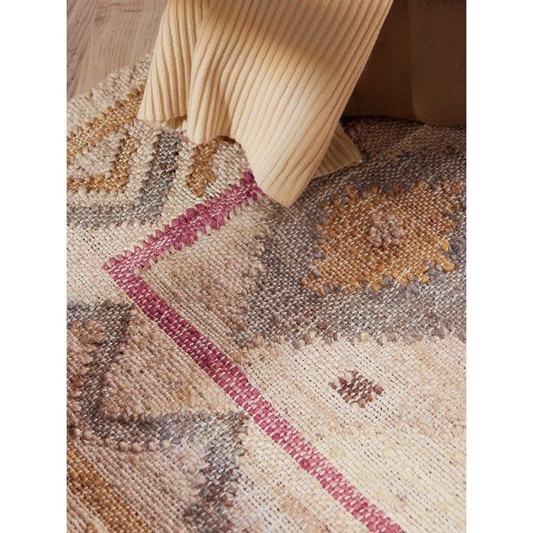 Кремава ръчно изработена ютена пътека 80x200 cm Roya Imani – Elle Decoration-image-4
