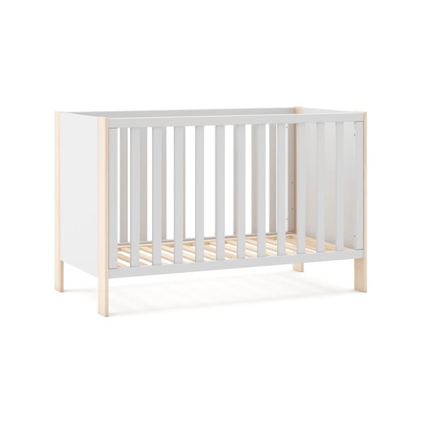 Бяло/естествено детско легло 60x120 cm Esteban - Marckeric-image-3