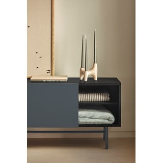 ТВ масичка 180x56 cm в черно и антрацит Nube - Teulat