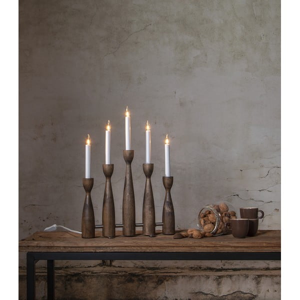 Коледна светлинна украса за контакт в тъмно естествен цвят Midja 2.0 – Star Trading-image-2