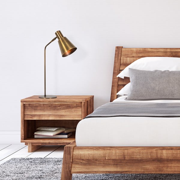 Настолна лампа  в златист цвят с метален абажур (височина 50 cm) Kem – Opviq lights-image-2