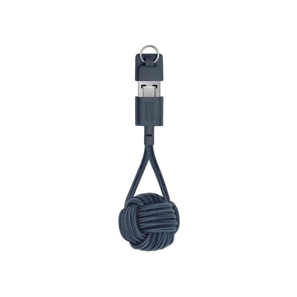 Тъмносин кабел за зареждане с микро USB кабел - Native Union