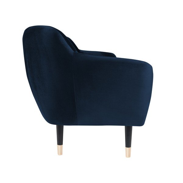 Тъмносин диван с черни крачета Mazzini Sofas Benito, 188 cm-image-3