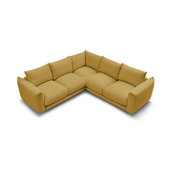 Жълт ъглов диван Ernest – Bobochic Paris-image-4