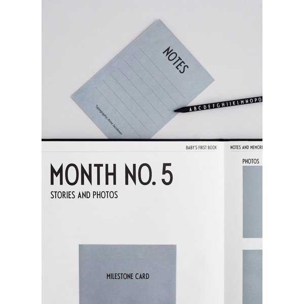 Книга за спомени на чернокожи деца Baby's First Book - Design Letters-image-4