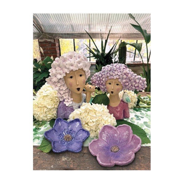 Декоративен поднос от полиресин ø 26 cm Flora – Brandani-image-1