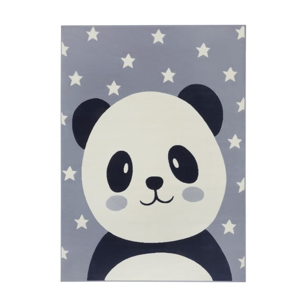 Сив детски килим 170x120 cm Panda Pebbles - Hanse Home