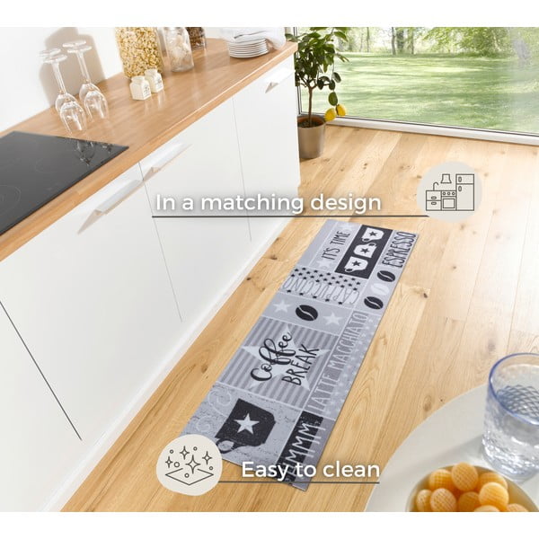 Сив килим 50x150 cm Its Time for Espresso - Hanse Home-image-3