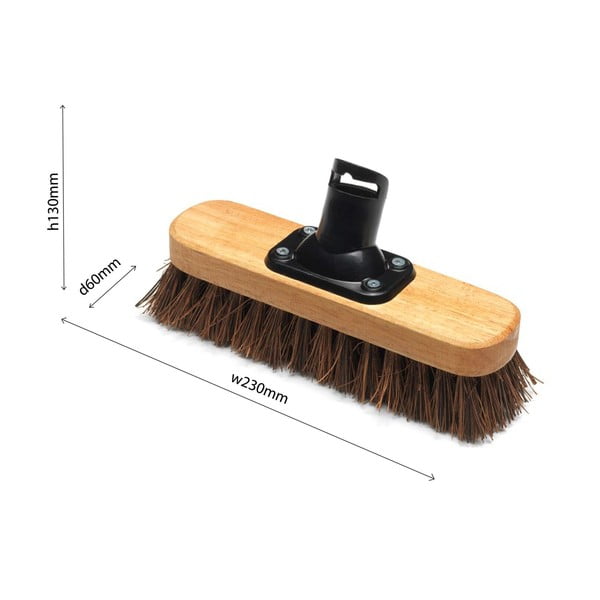 Глава на метла с найлонови влакна Лакирана, 23 cm - Addis-image-1