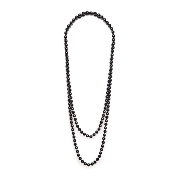 Černý perlový náhrdelník GemSeller Leen