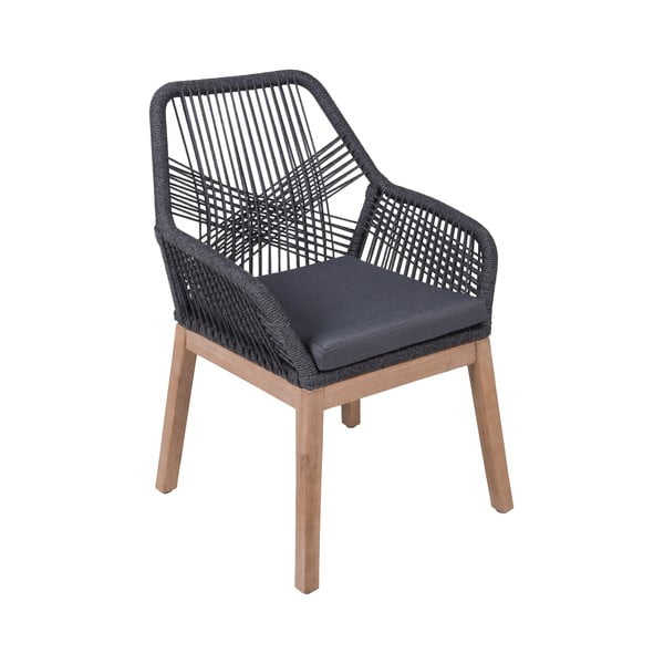 Сив градински стол от масивно дърво Pomona – Garden Pleasure