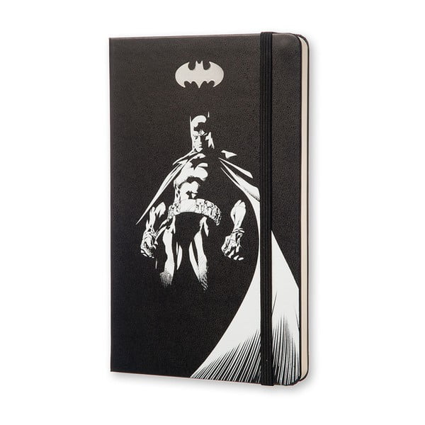 Velký černý zápisník Moleskine Batman, bez linek