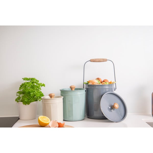 Стоманени контейнери за компостируеми отпадъци в комплект от 3 броя - Kitchen Craft-image-2