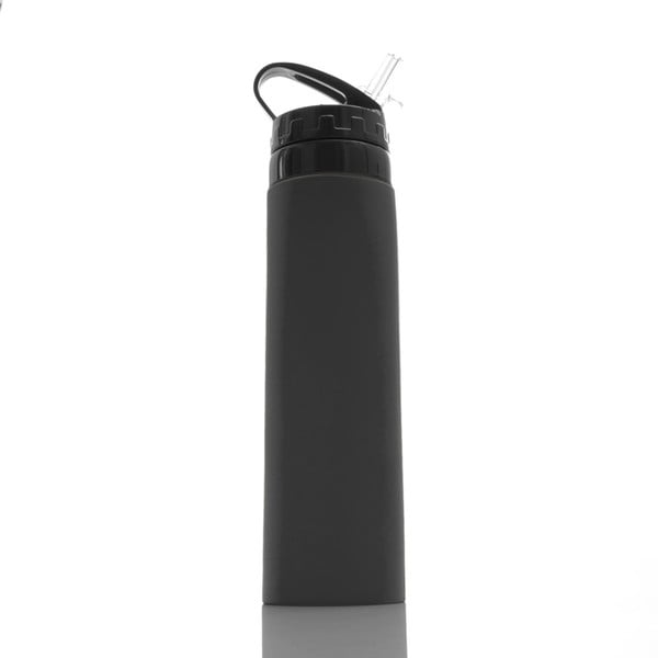 Черна силиконова спортна бутилка Hidralyne - InnovaGoods