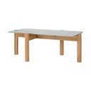 Масичка за кафе със стъклен плот в естествен цвят 55x105 cm Kob – noo.ma