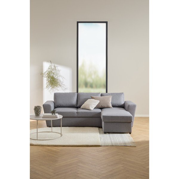 Сива стоманена кръгла масичка за кафе ø 80 cm Seaford – Actona-image-3