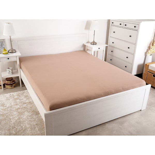 Кафяв стреч чаршаф 160x200 cm - B.E.S.-image-2