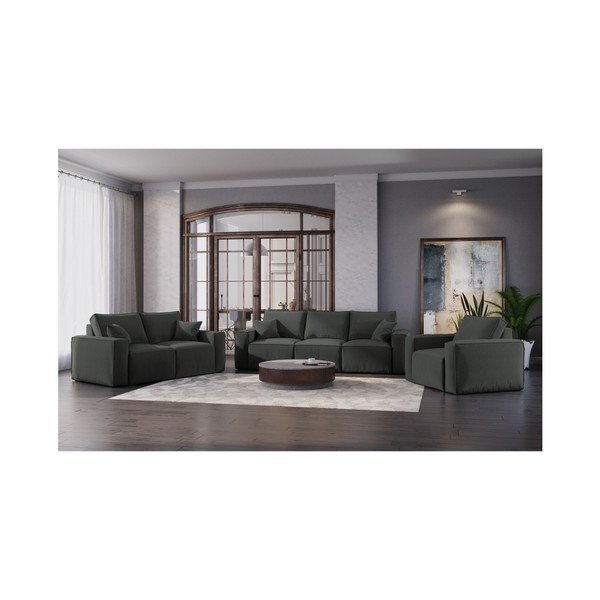 Tmavě šedá pohovka Cosmopolitan Design Miami, 180 cm-image-4