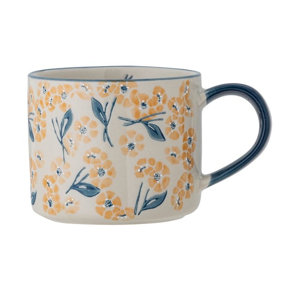 Синьо-бежова глинена чаша 400 ml Myah – Bloomingville