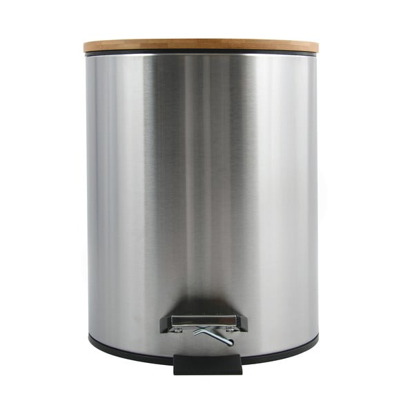 Стоманено кошче за боклук с педал в матово сребрист цвят 5 l   Adonis – Spirella-image-3