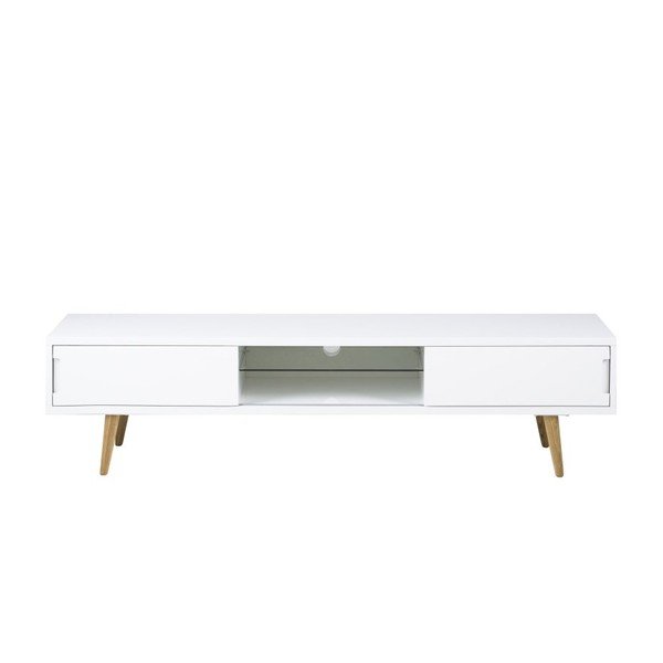 Bílý TV stolek Actona Elise, 180 x 46 cm-image-1