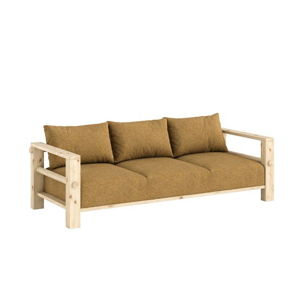 Диван в цвят жълта охра 225 cm Bare – Karup