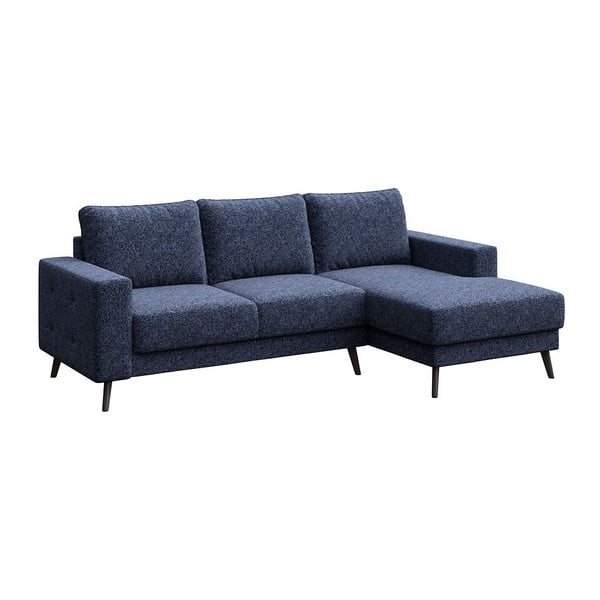 Тъмносин ъглов диван (десен ъгъл) Fynn - Ghado-image-2