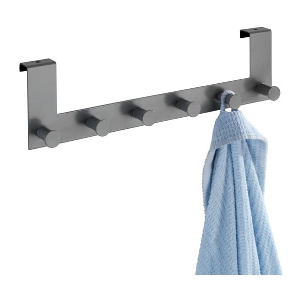 Сива закачалка за врата с 6 куки Celano - Wenko-image-3